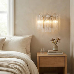 Star-shaped glass tube wall lamp