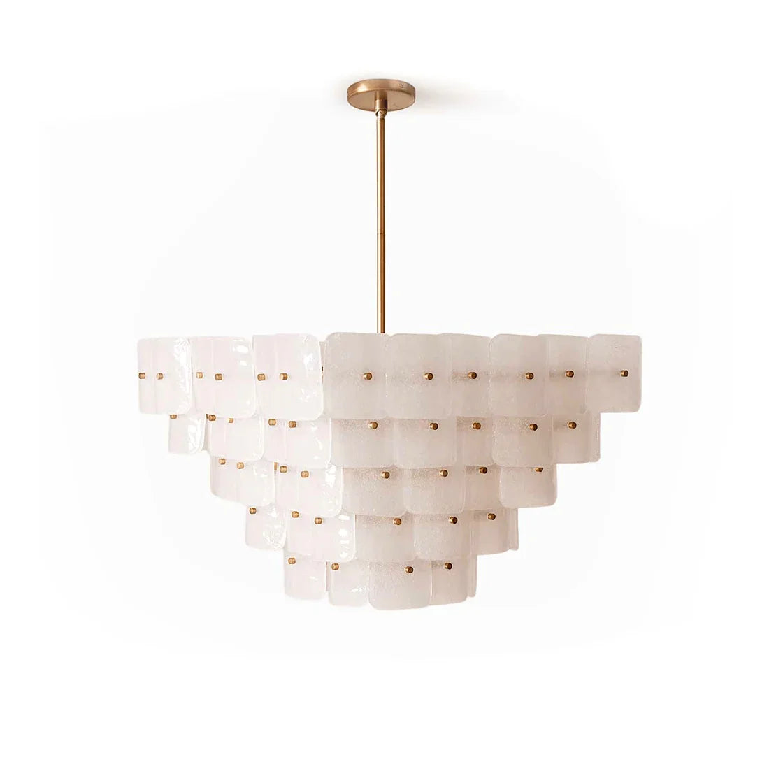 Tiered Glass Chandelier