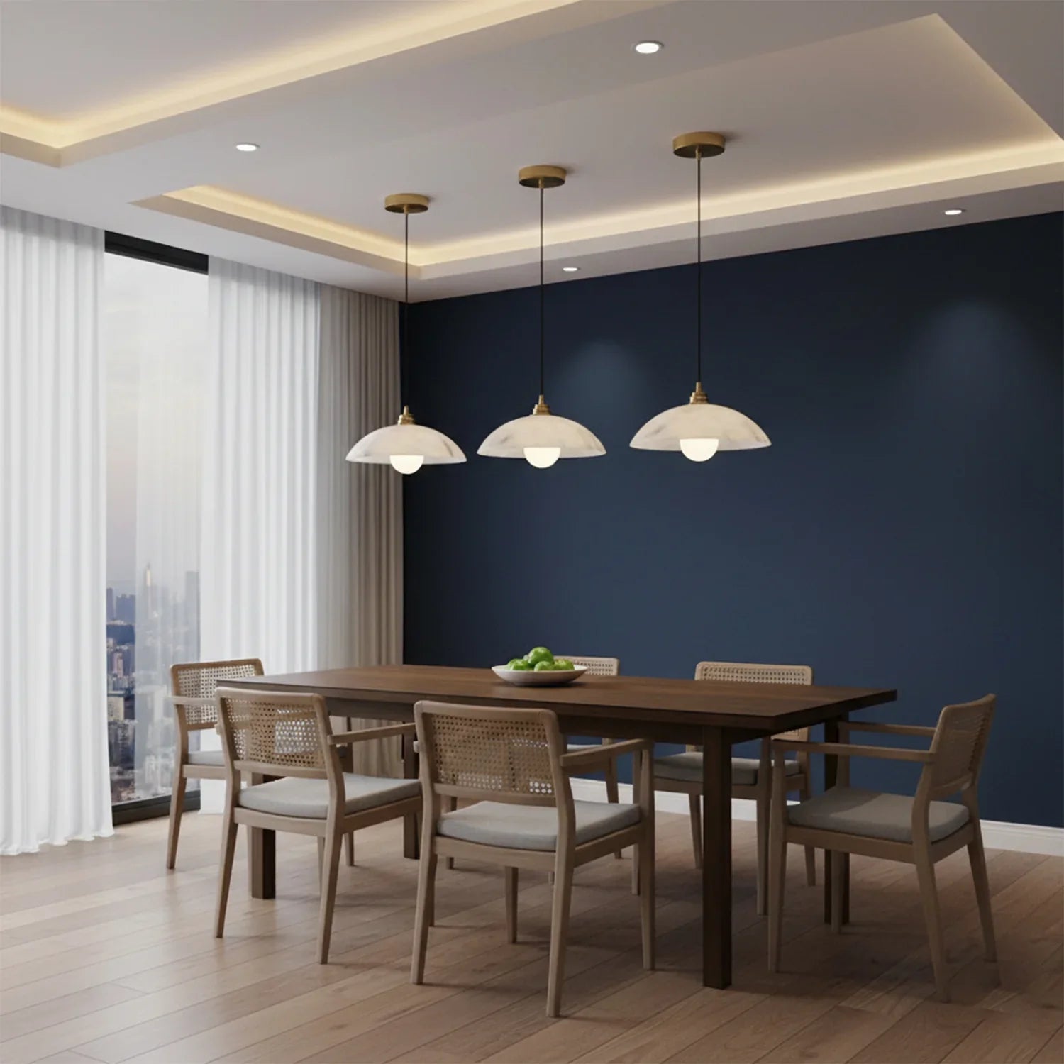 Timeless Alabaster Minimalist Pendant Light