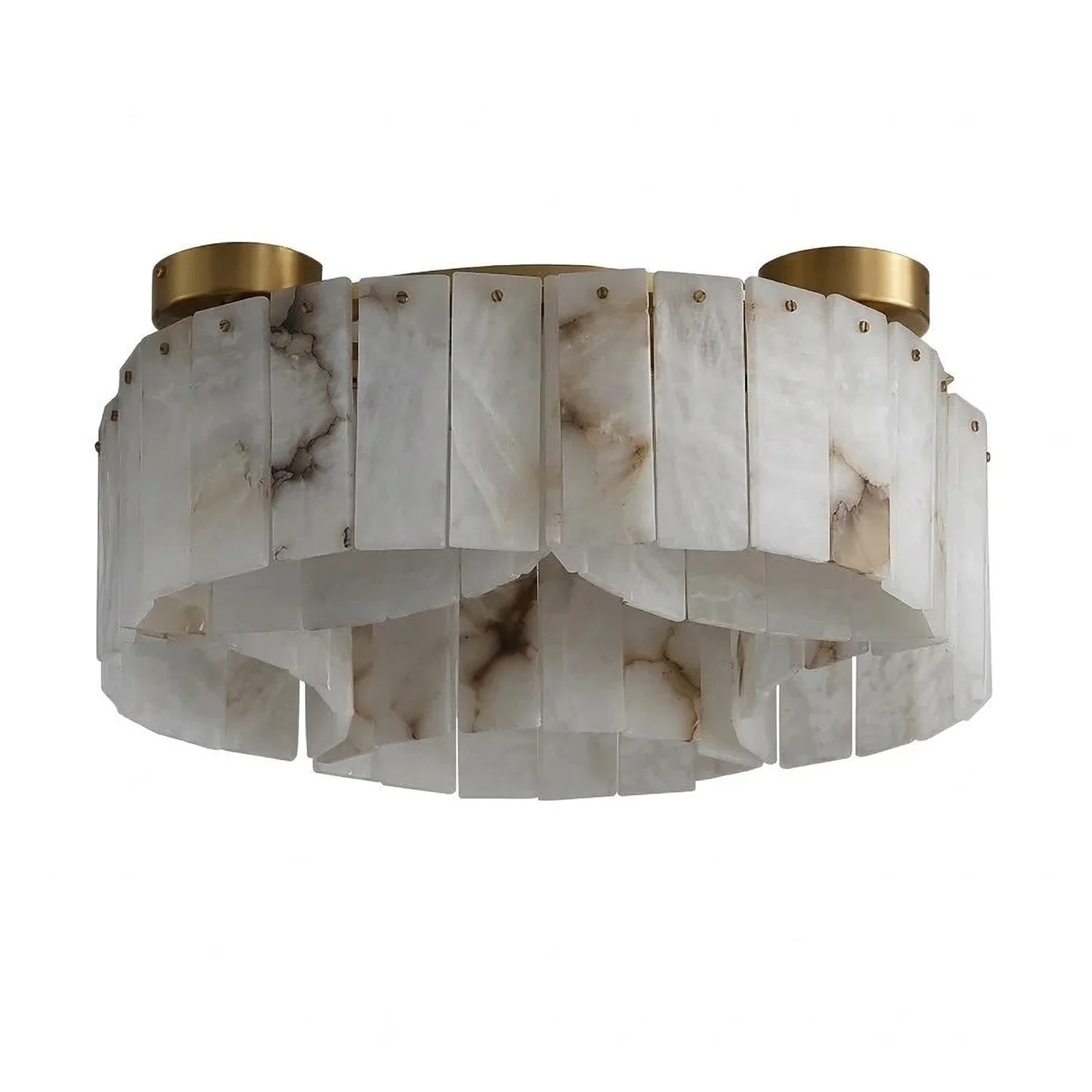 Alabaster Modern Brass Ceiling Lamp