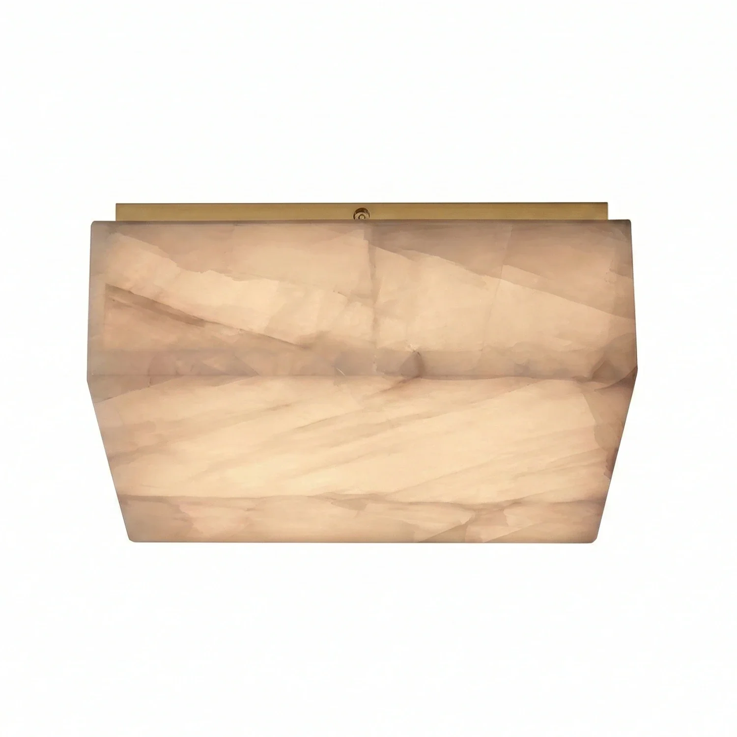 Alabaster Riviera Square Ceiling  Lamp