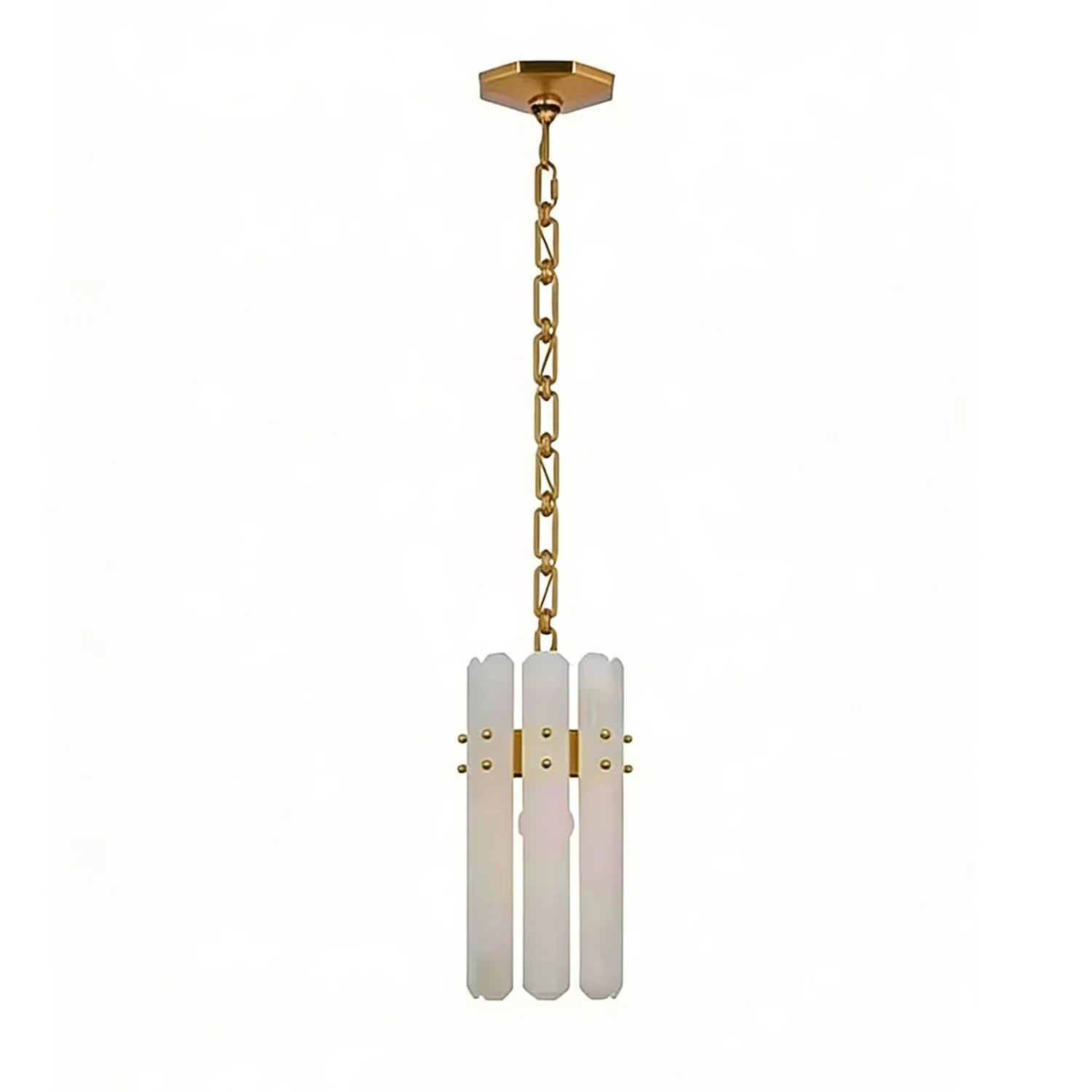 Artisanal Alabaster Large Chandelier