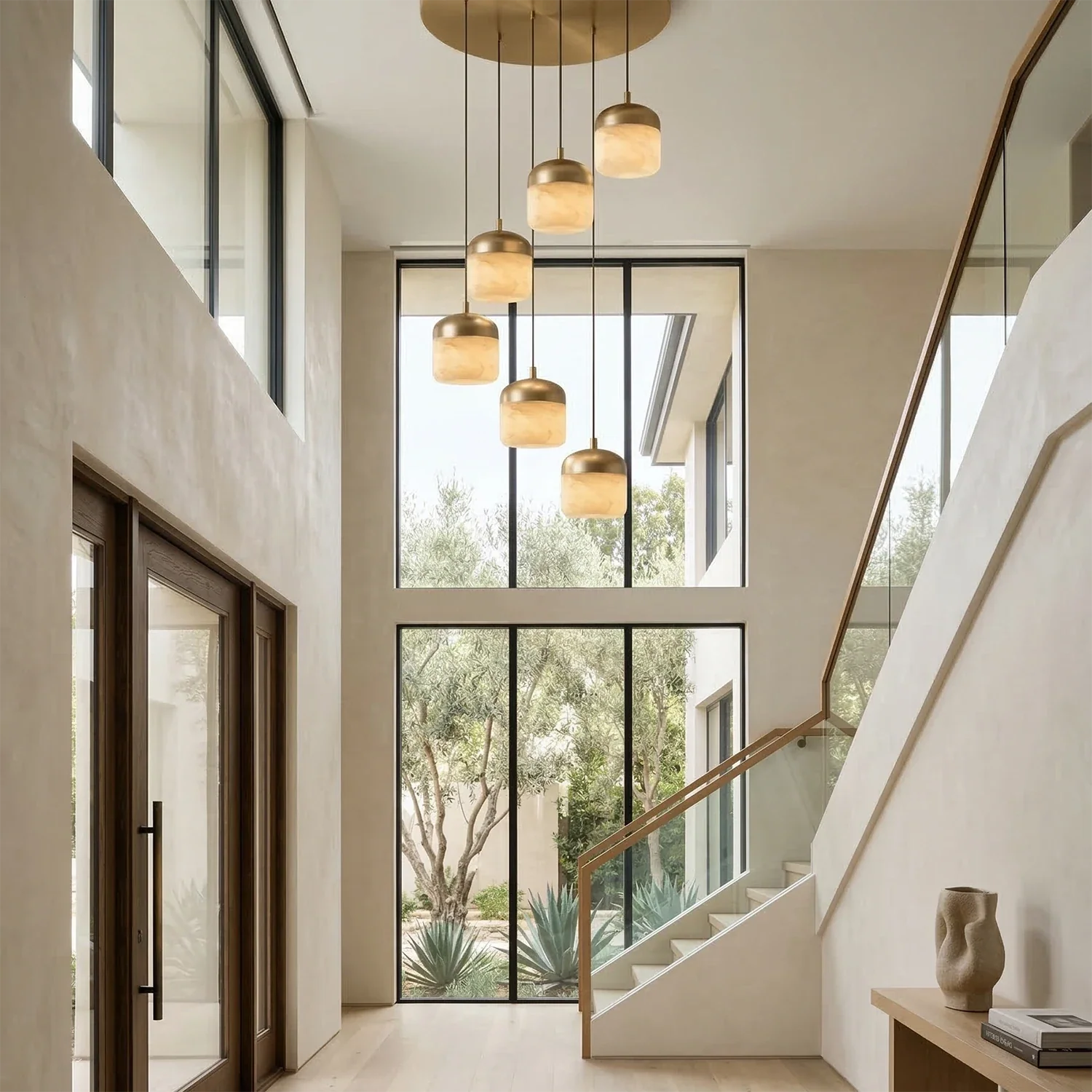 AstaVera Alabaster Pendant Light