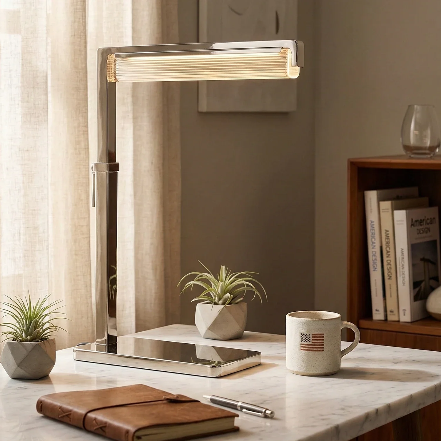 Audobos Glass Task Table Lamp