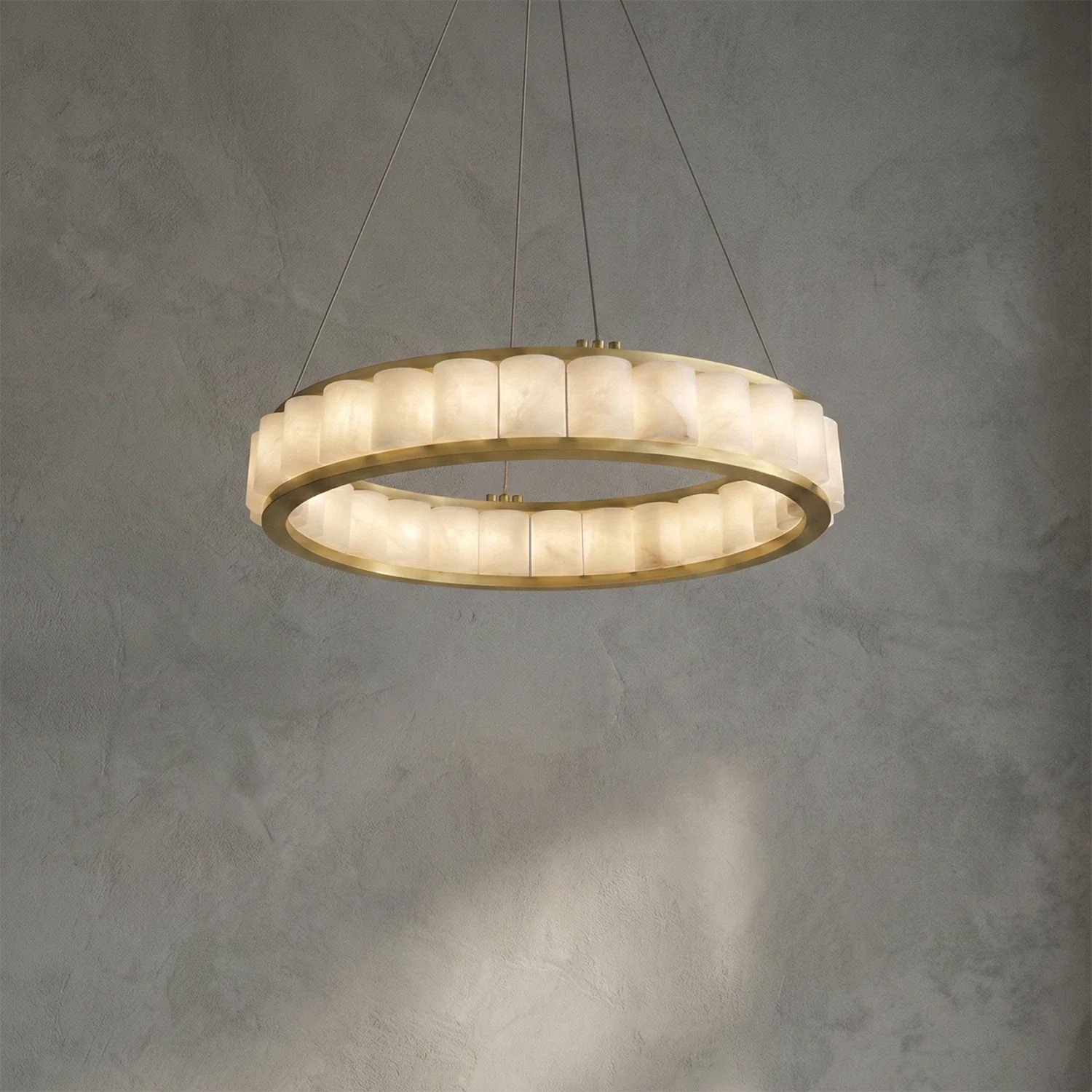 Avalon Alabaster Halo Chandelier