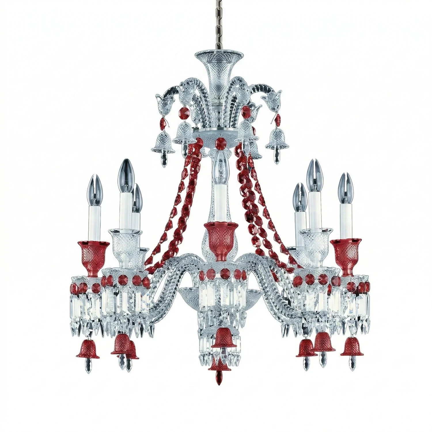 Brilliant Starry Crystal RED Chandelier