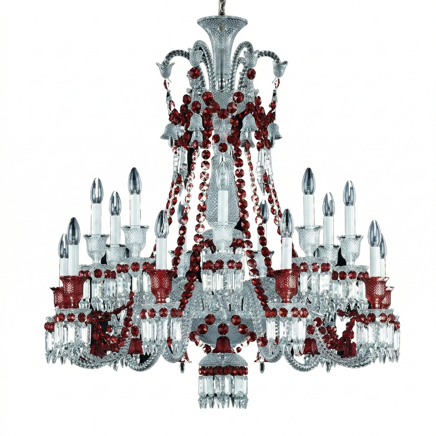 Brilliant Starry Crystal RED Chandelier