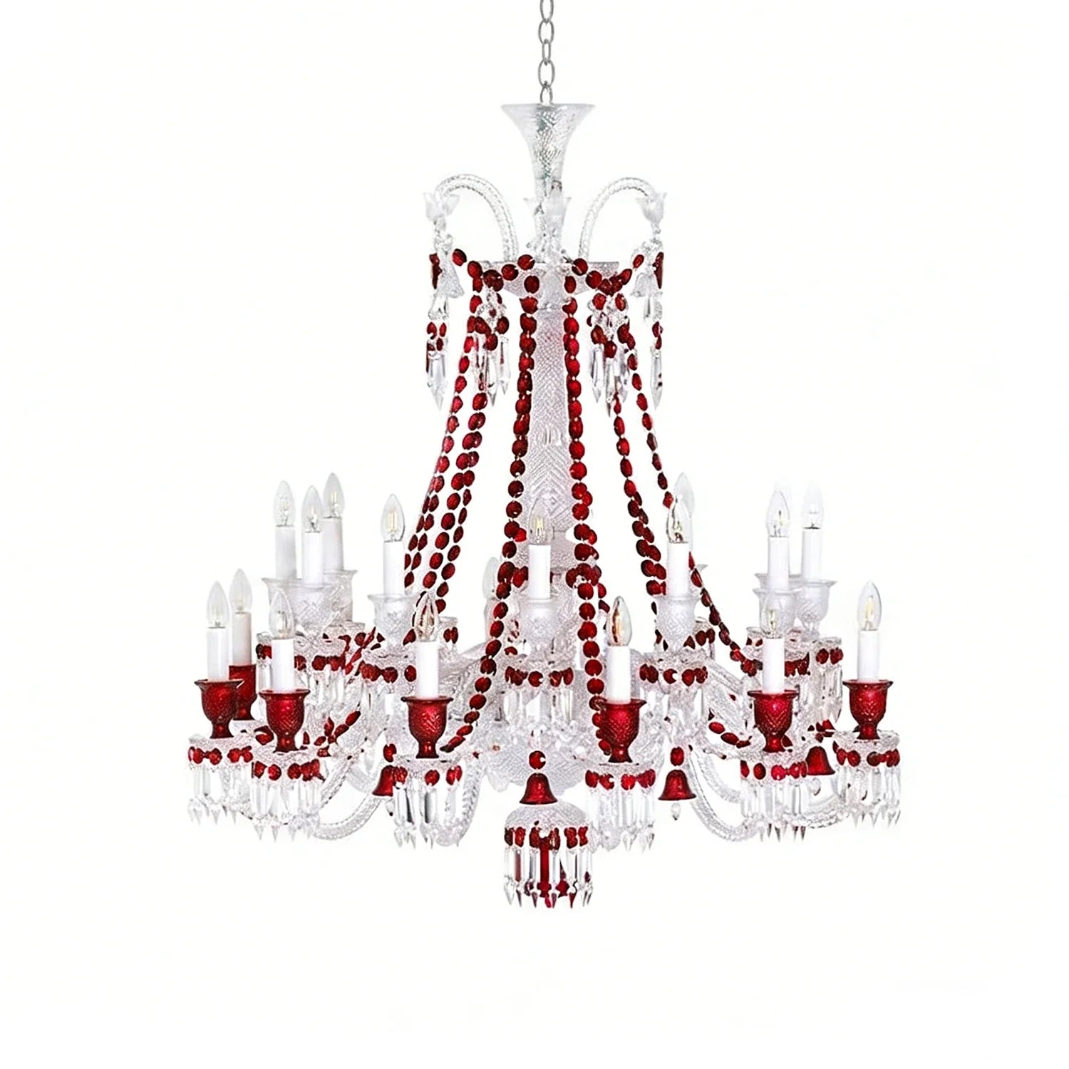 Brilliant Starry Crystal RED Chandelier