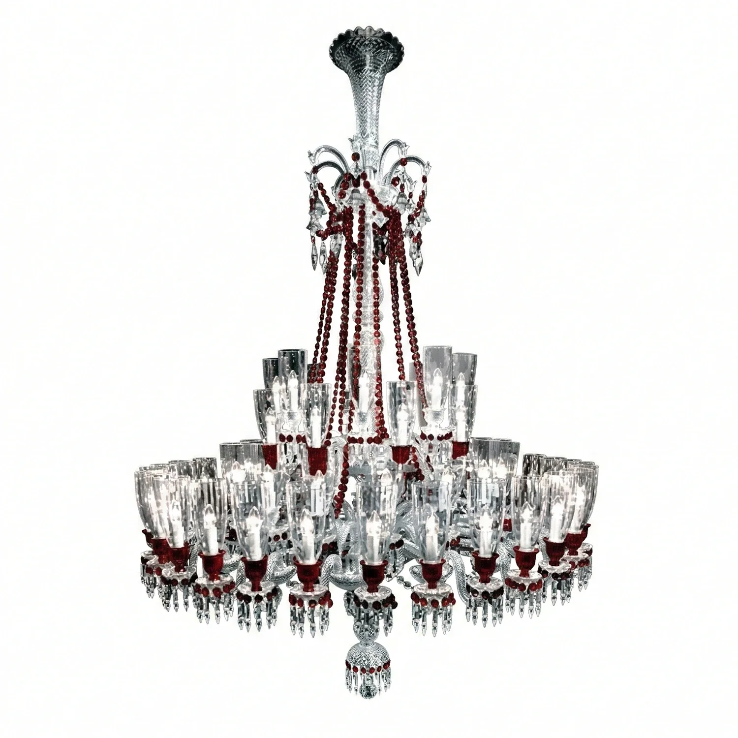 Brilliant Starry Crystal RED Chandelier