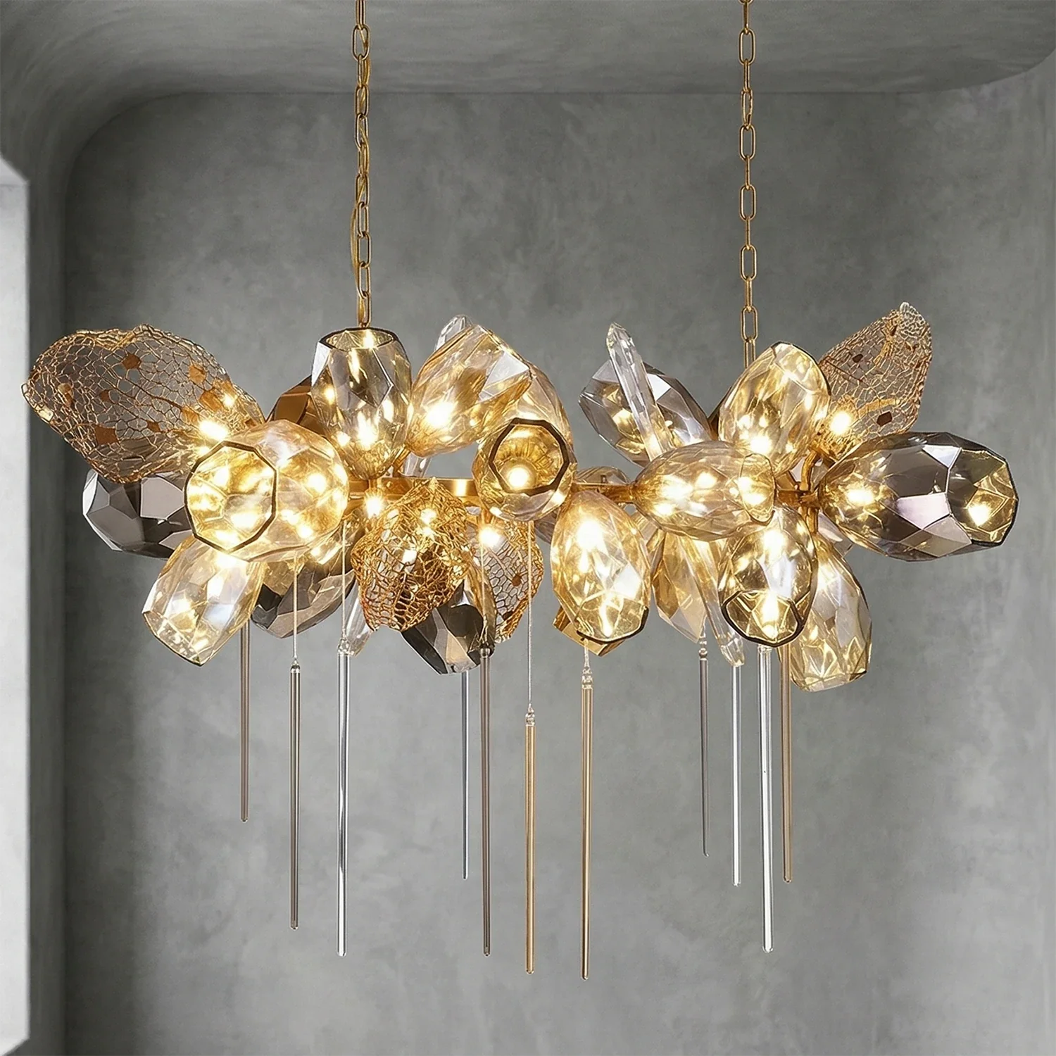 Britannica Luxury Stained Glass Chandelier