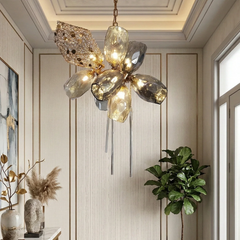 Britannica Luxury Stained Glass Chandelier