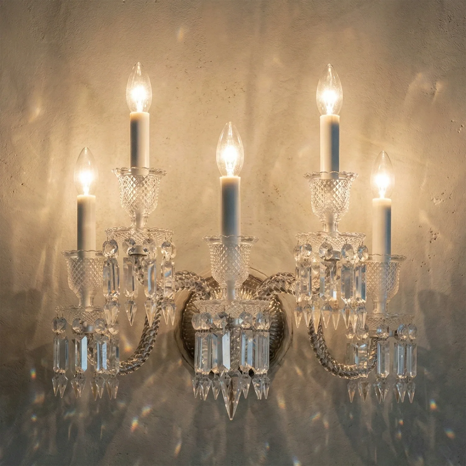 Caelum Apex Crystal Wall Lamp