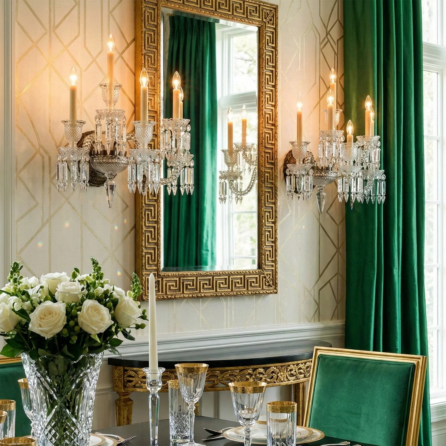 Caelum Apex Crystal Wall Lamp