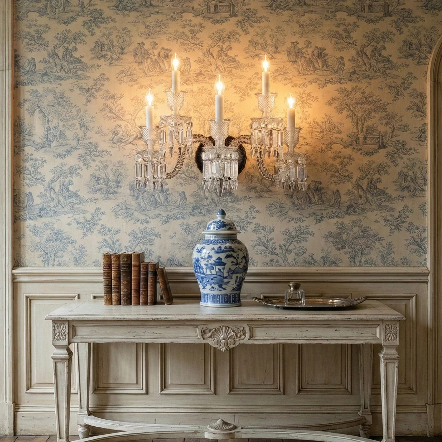 Caelum Apex Crystal Wall Lamp