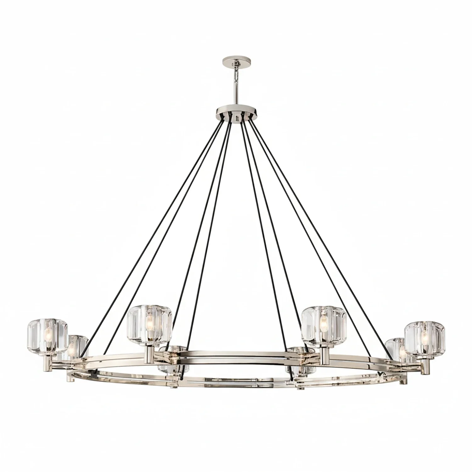 Demare Halo Crystal Ring Chandelier