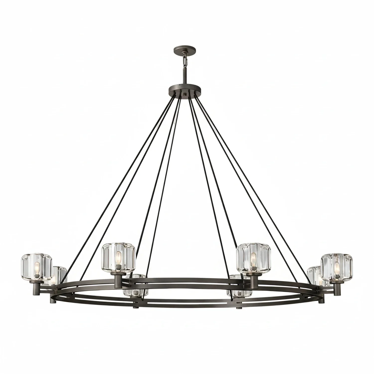 Demare Halo Crystal Ring Chandelier