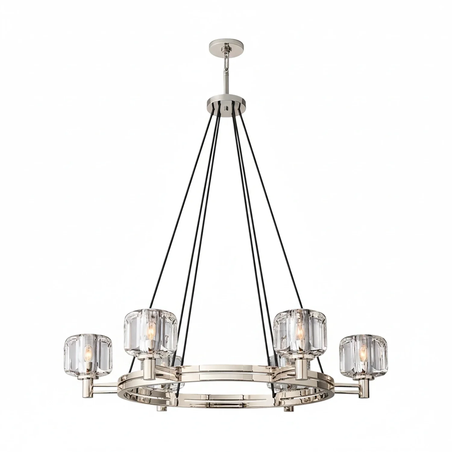 Demare Halo Crystal Ring Chandelier