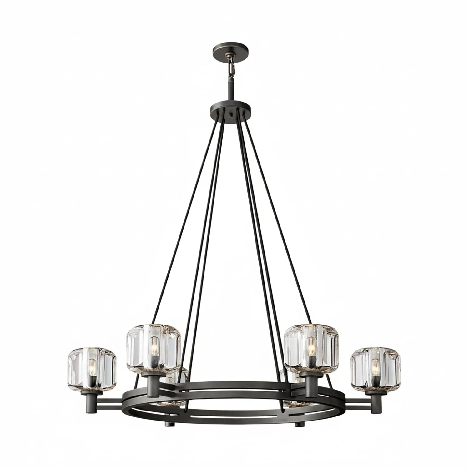 Demare Halo Crystal Ring Chandelier