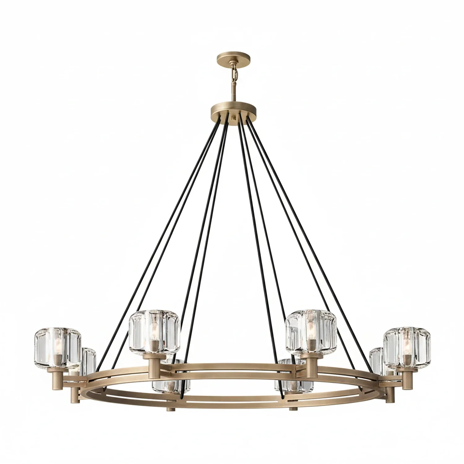 Demare Halo Crystal Ring Chandelier