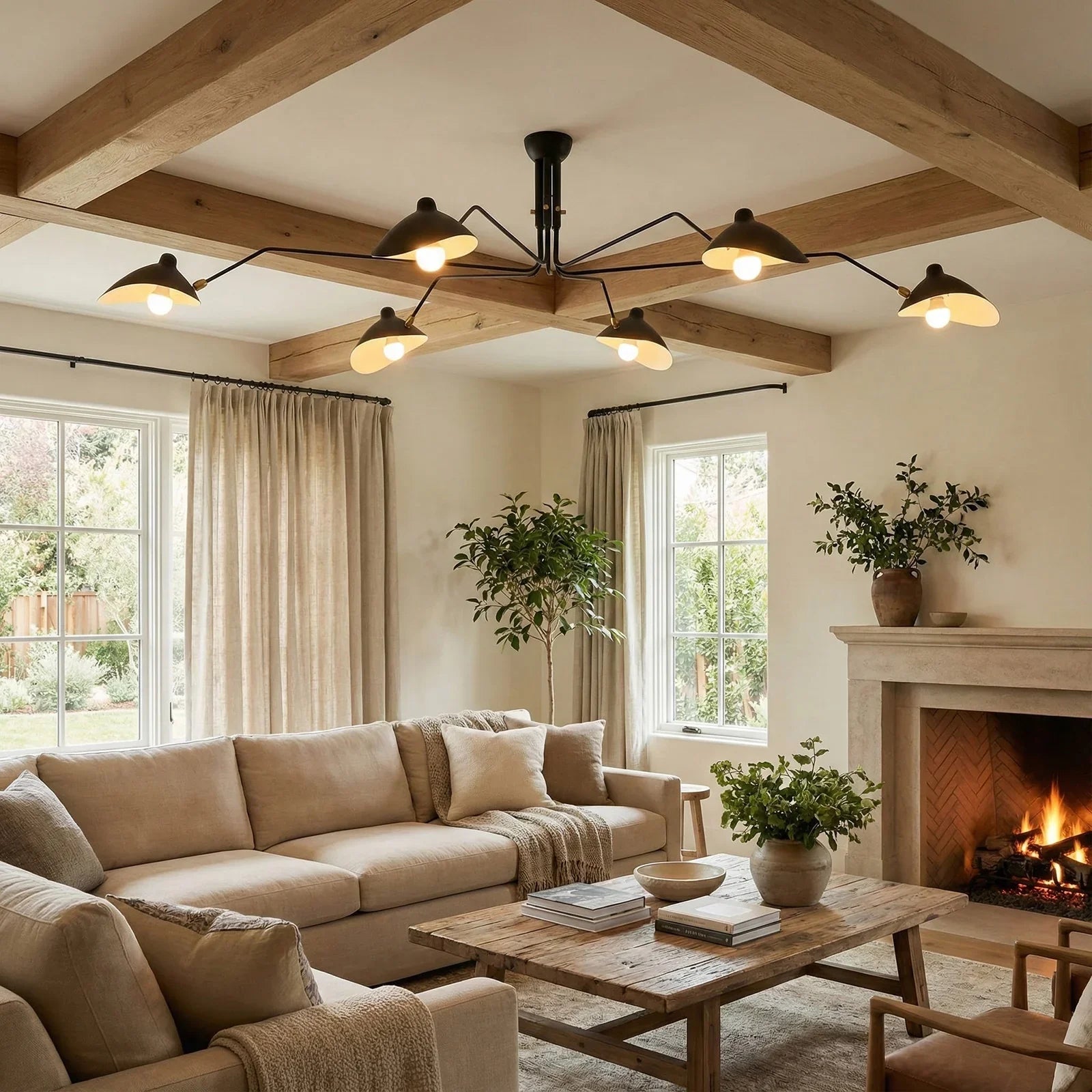 Duckbill Shaped Spider Ceiling Light
