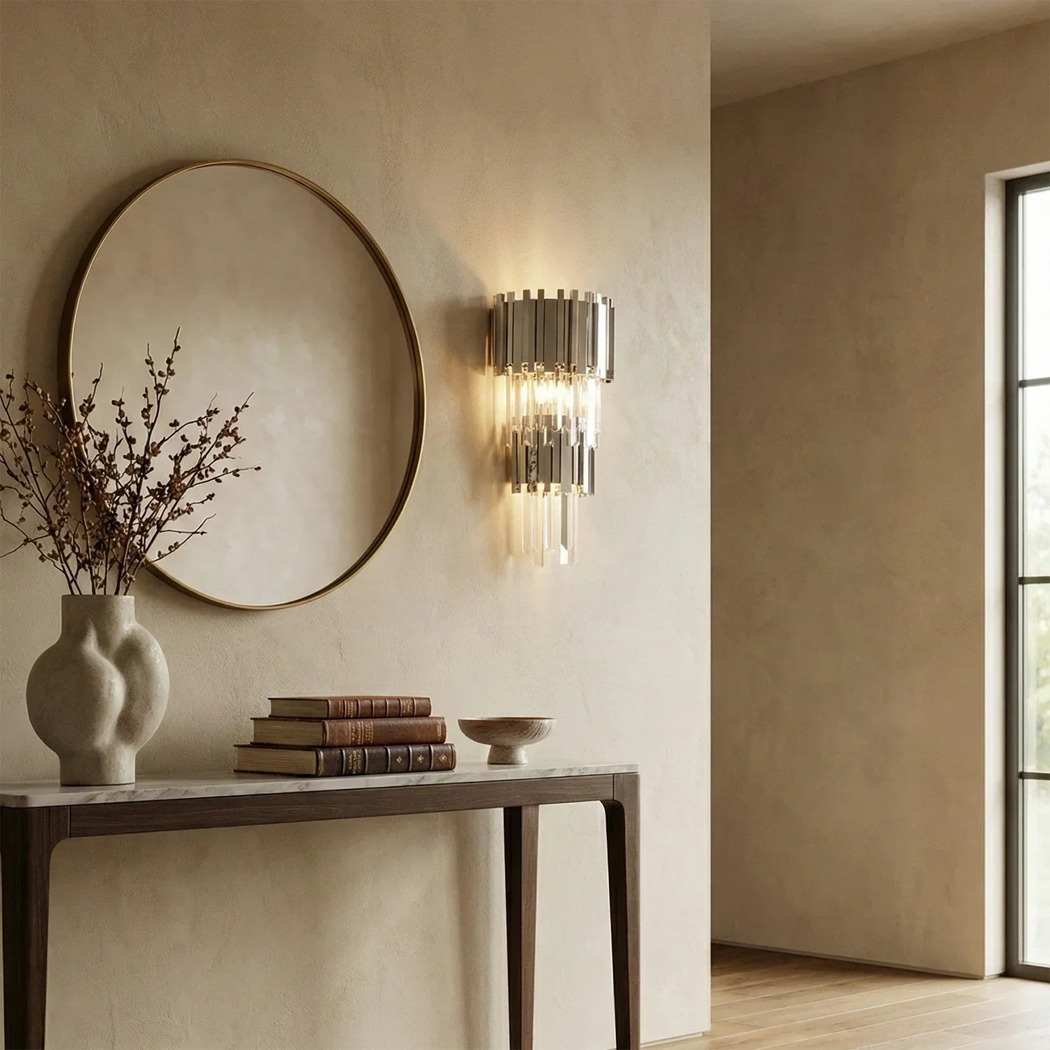 Empire Crystal Wall Lamp