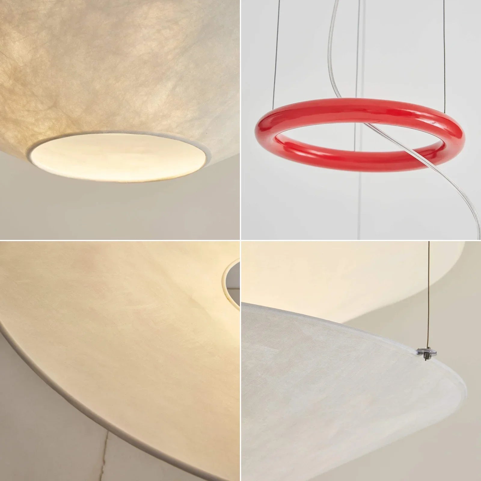 Floating Three Tiered Disc Pendant Light