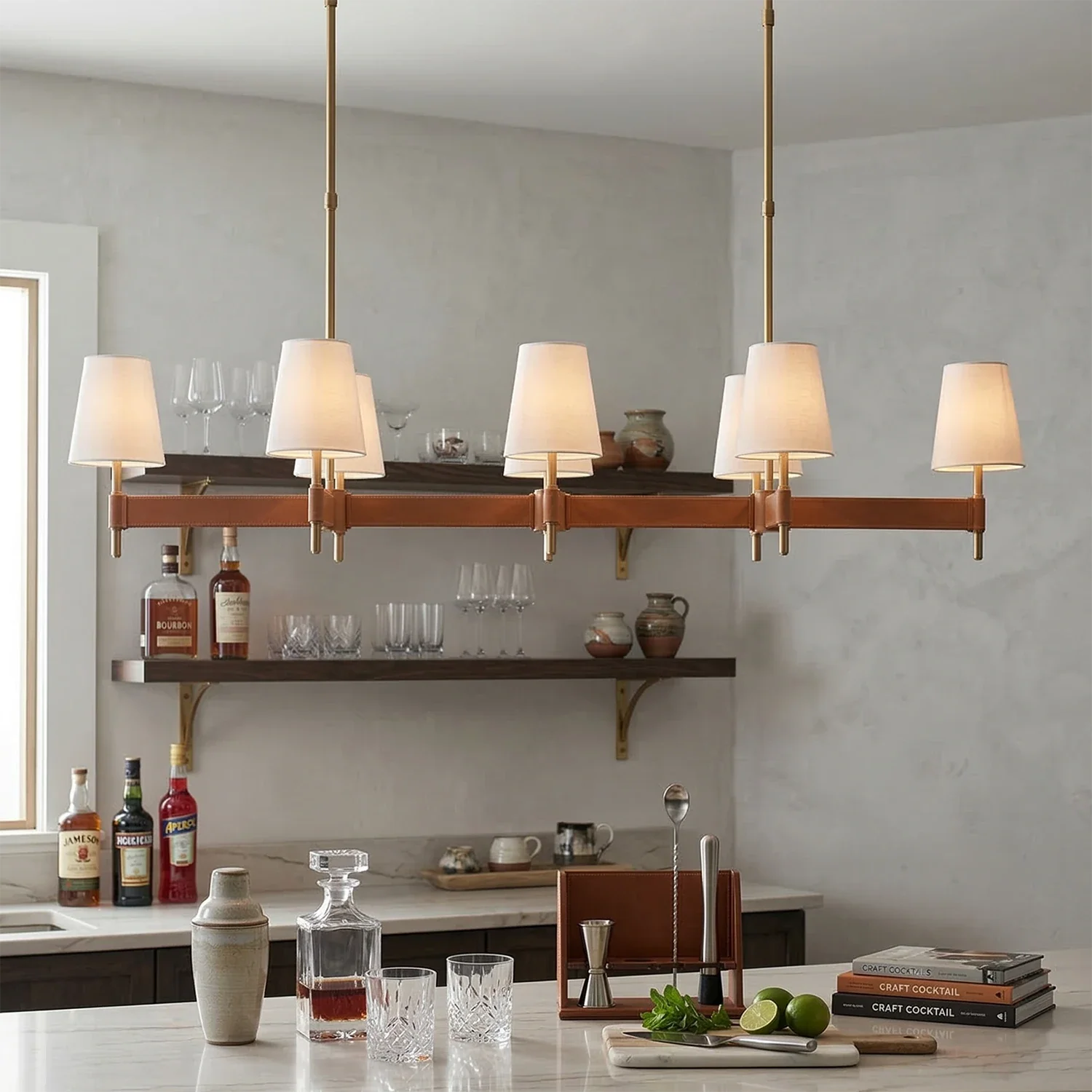 Hastings Leather Chandelier