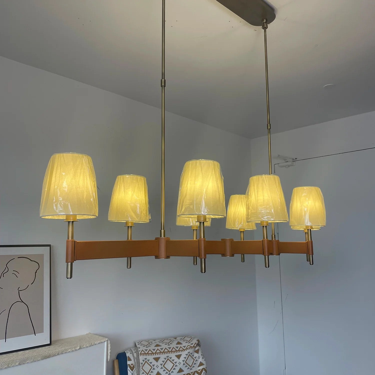 Hastings Leather Chandelier