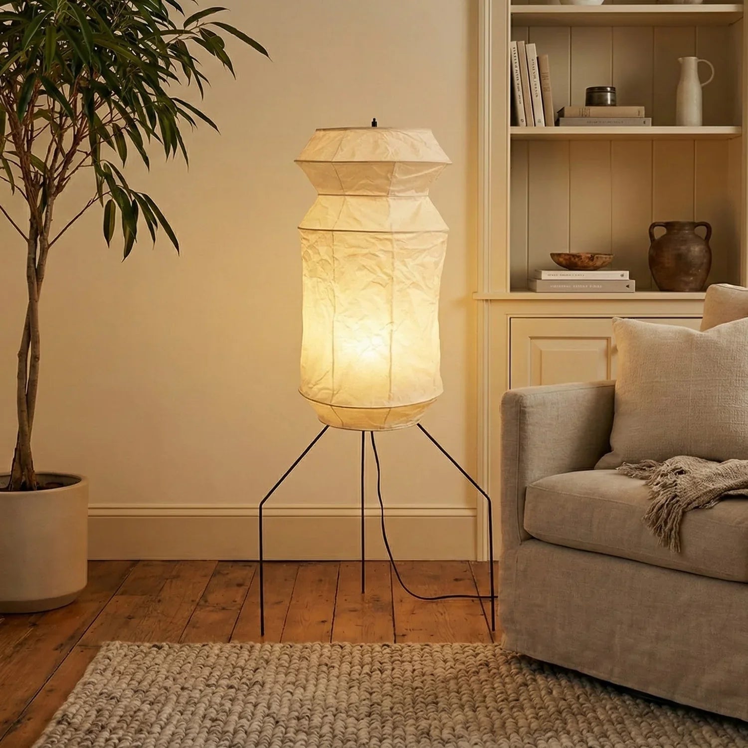 Akari Hourglass UF3-L6 Floor Lamp