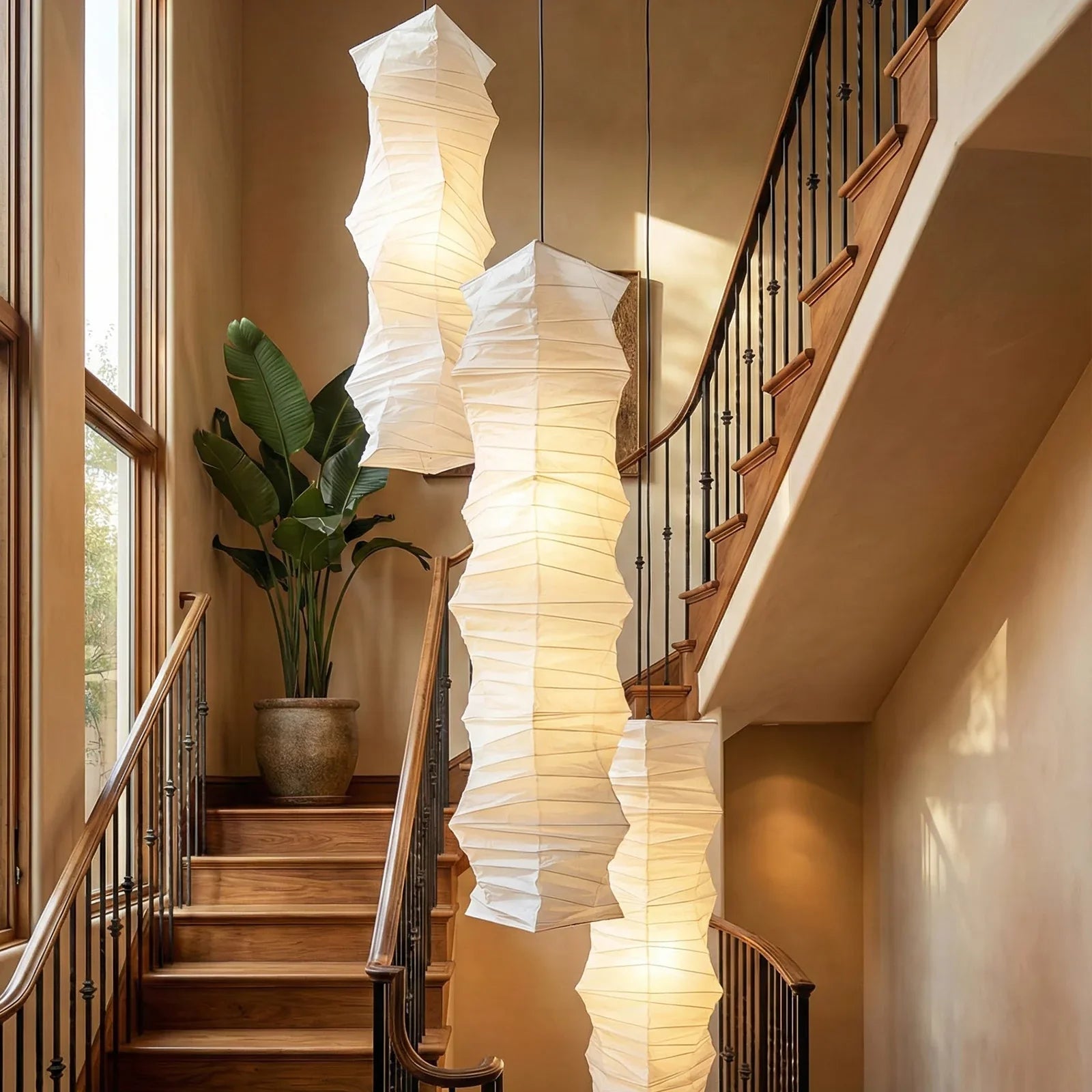 Akari Irregularly Twisted 33N Pendant Light