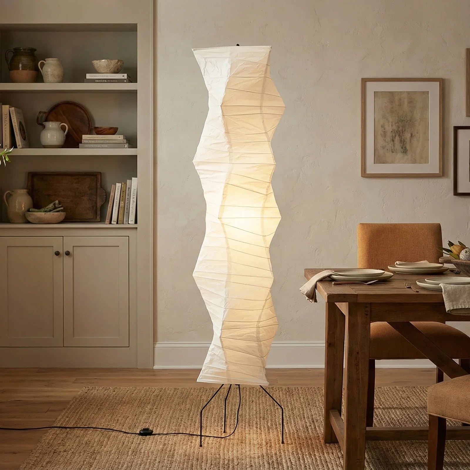 Akari Irregularly Twisted UF4-33N Floor Lamp
