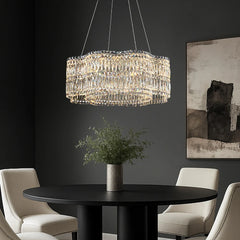 Modern Floral K9 Crystal Chandelier