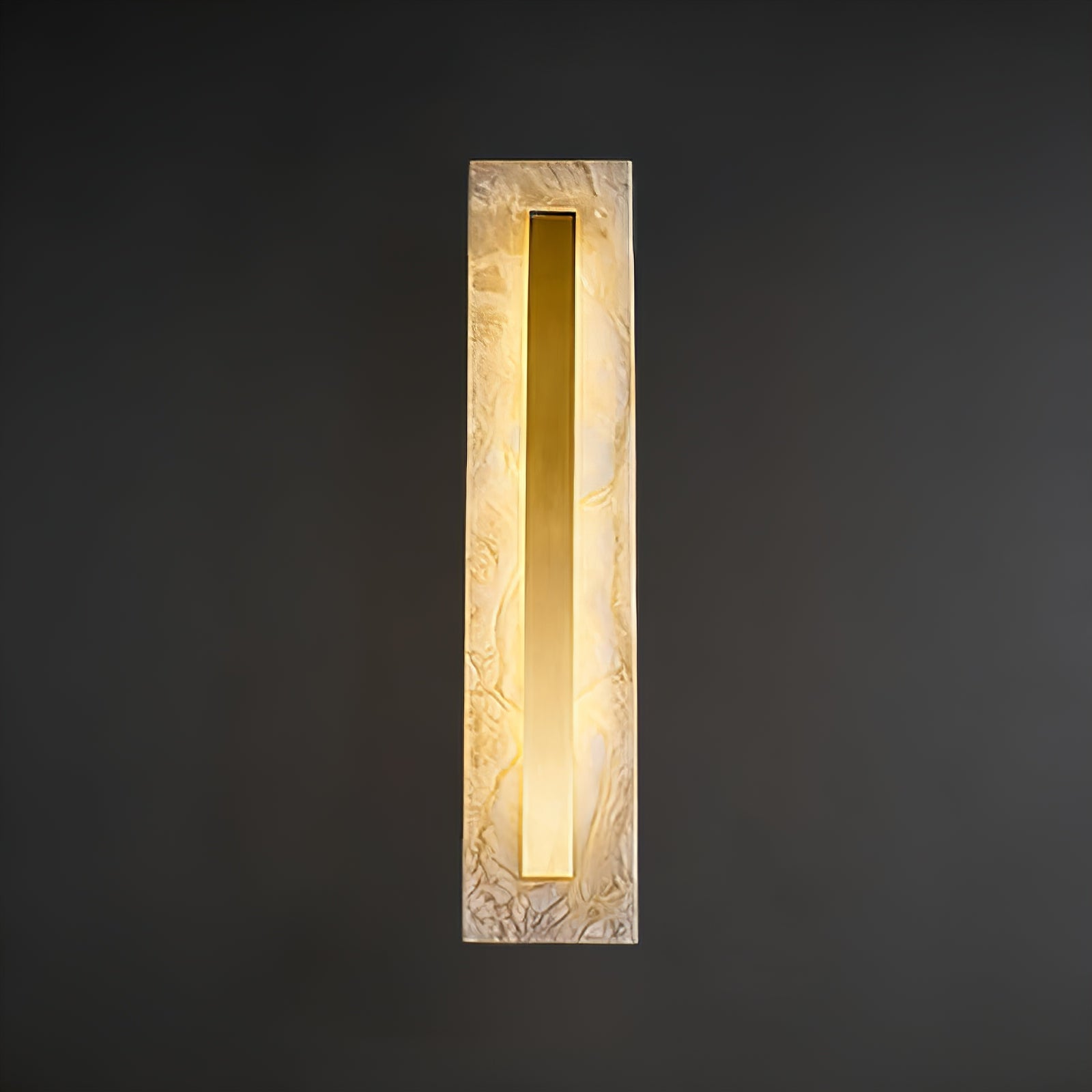 Oblong & Rectangular Alabaster Wall Sconces
