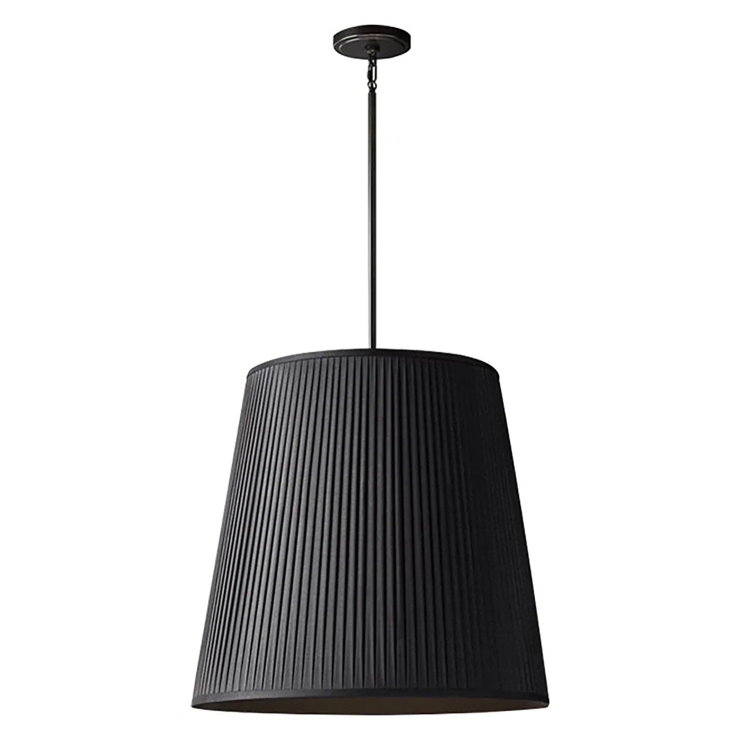 Modern Tailored Reed Pleat Stem Pendant