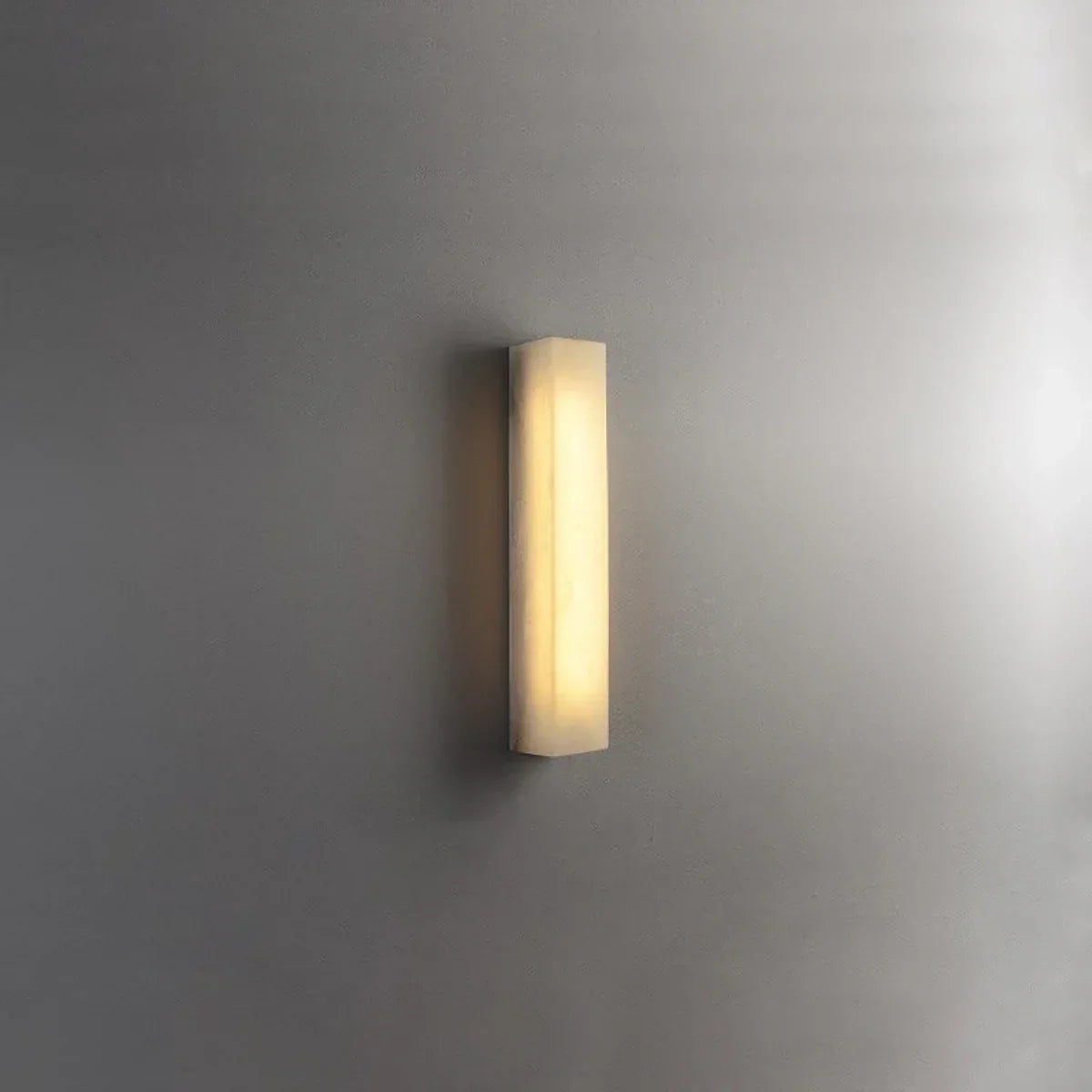 Rectangular Tubular Alabaster Wall Lamp