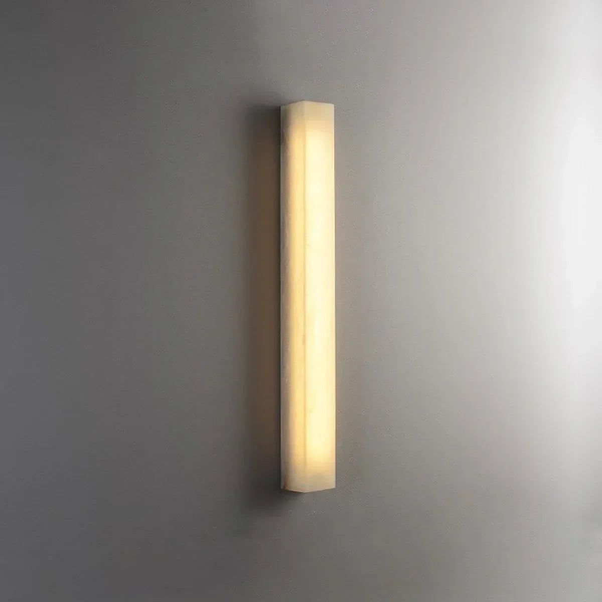 Rectangular Tubular Alabaster Wall Lamp