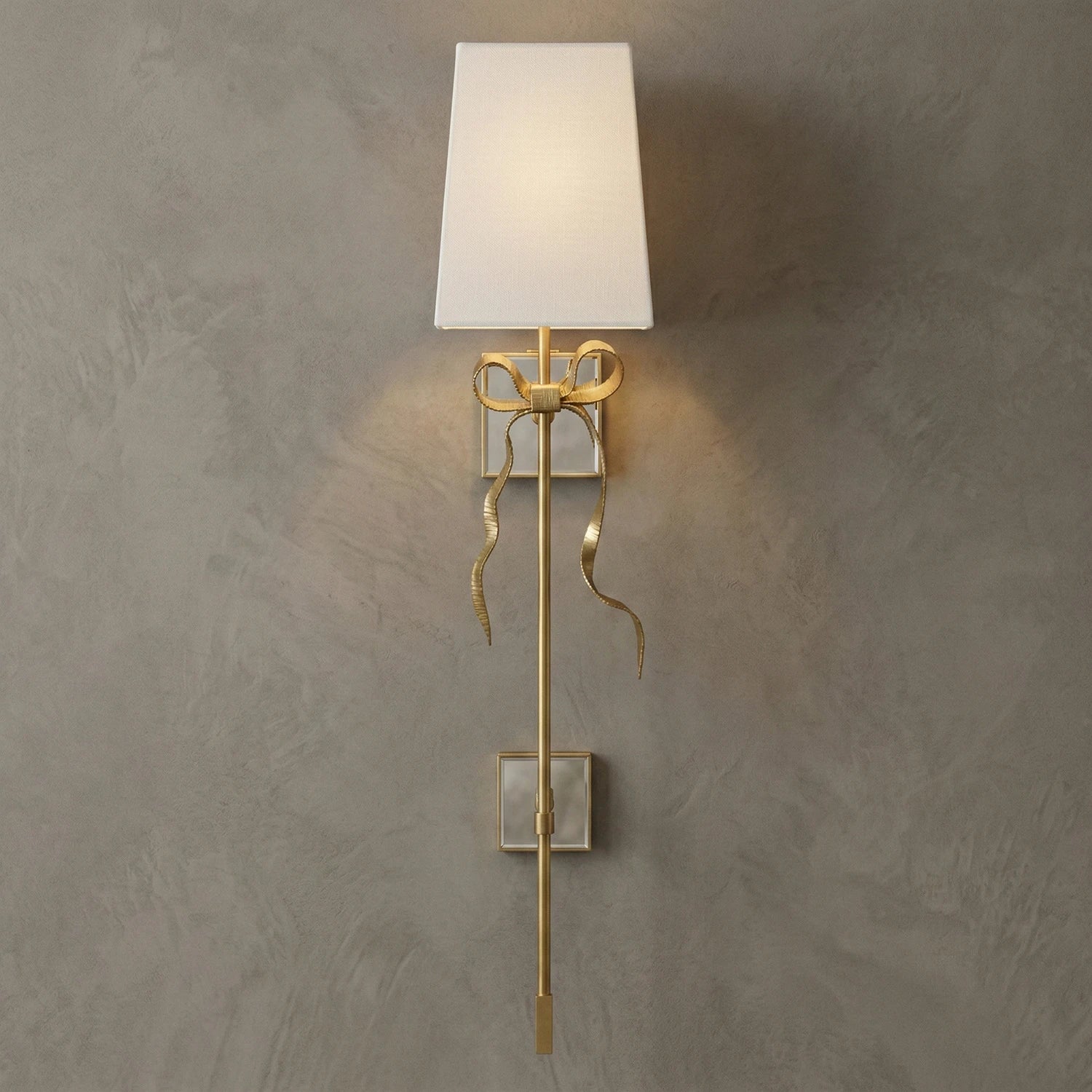 Ribbed Ribbon Bow Wall Lamp
