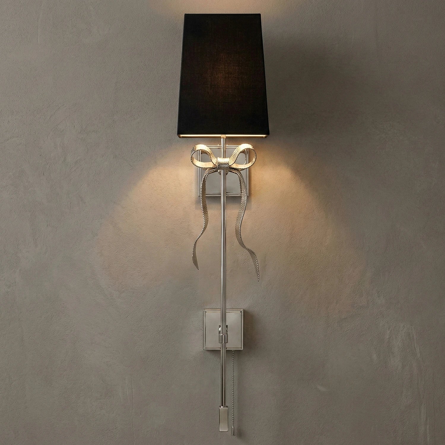 Ribbed Ribbon Bow Wall Lamp
