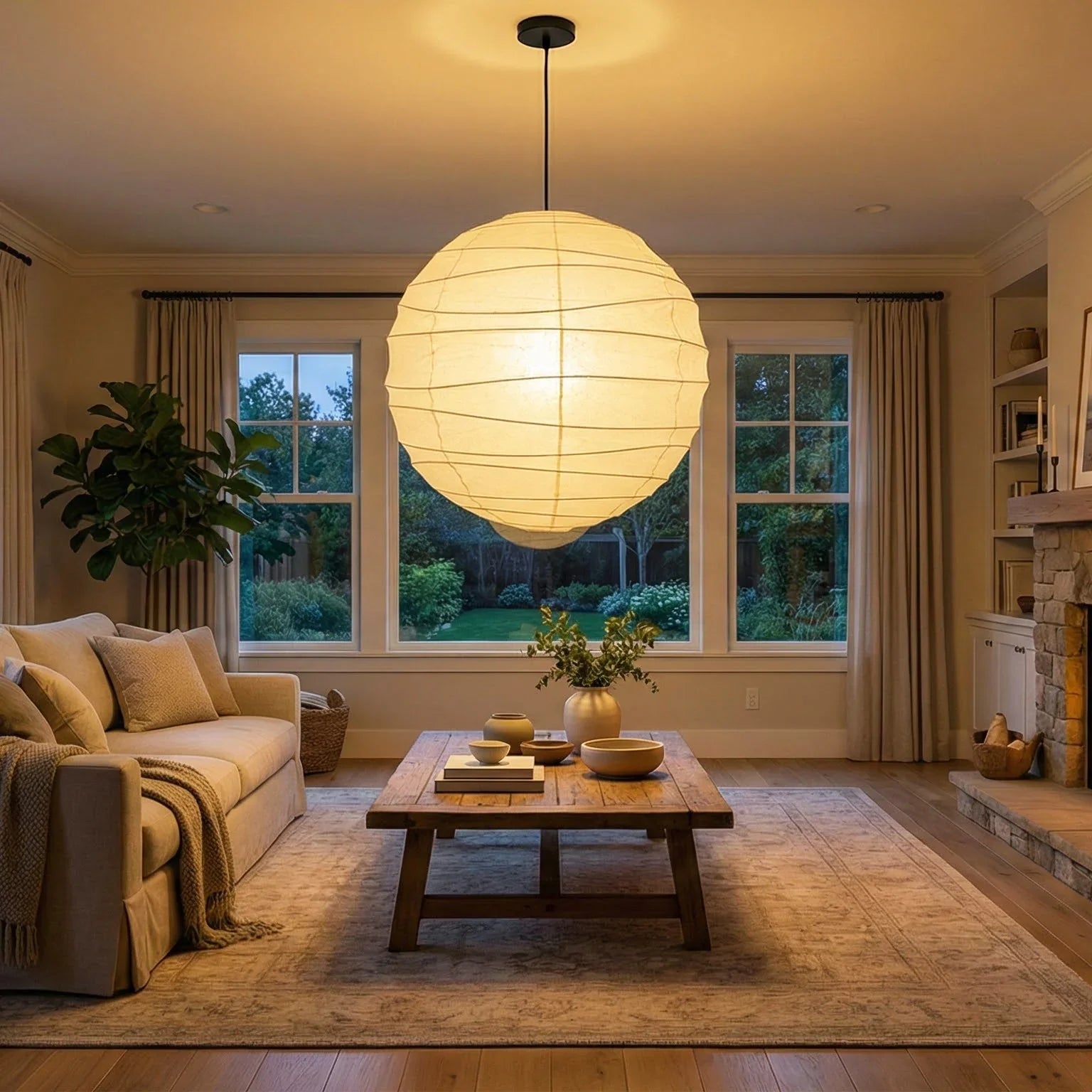 Akari Spherical D Series Pendant Light