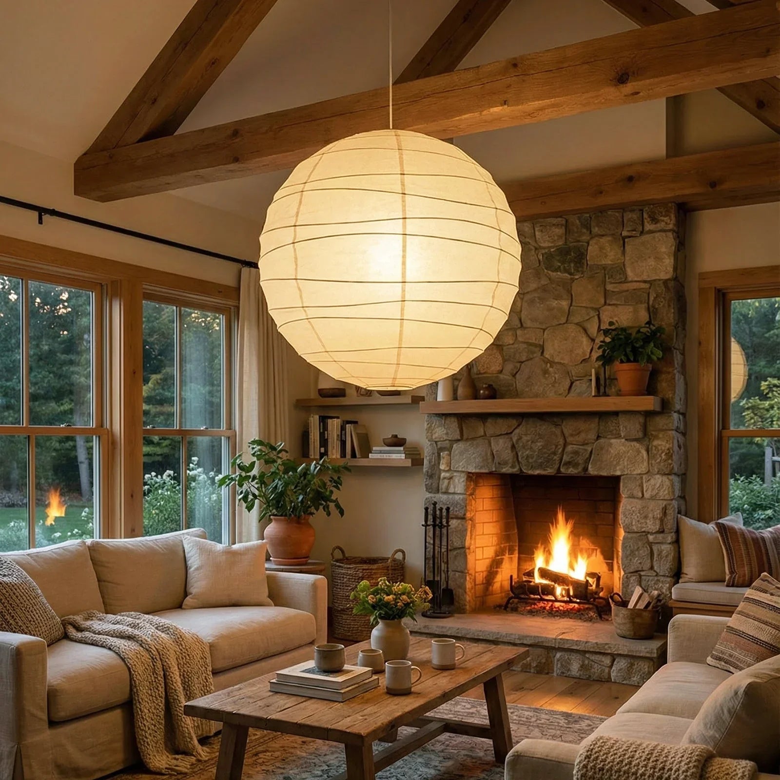 Akari Spherical D Series Pendant Light