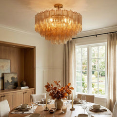 Star Shaped Glass Tube Ceiling Light