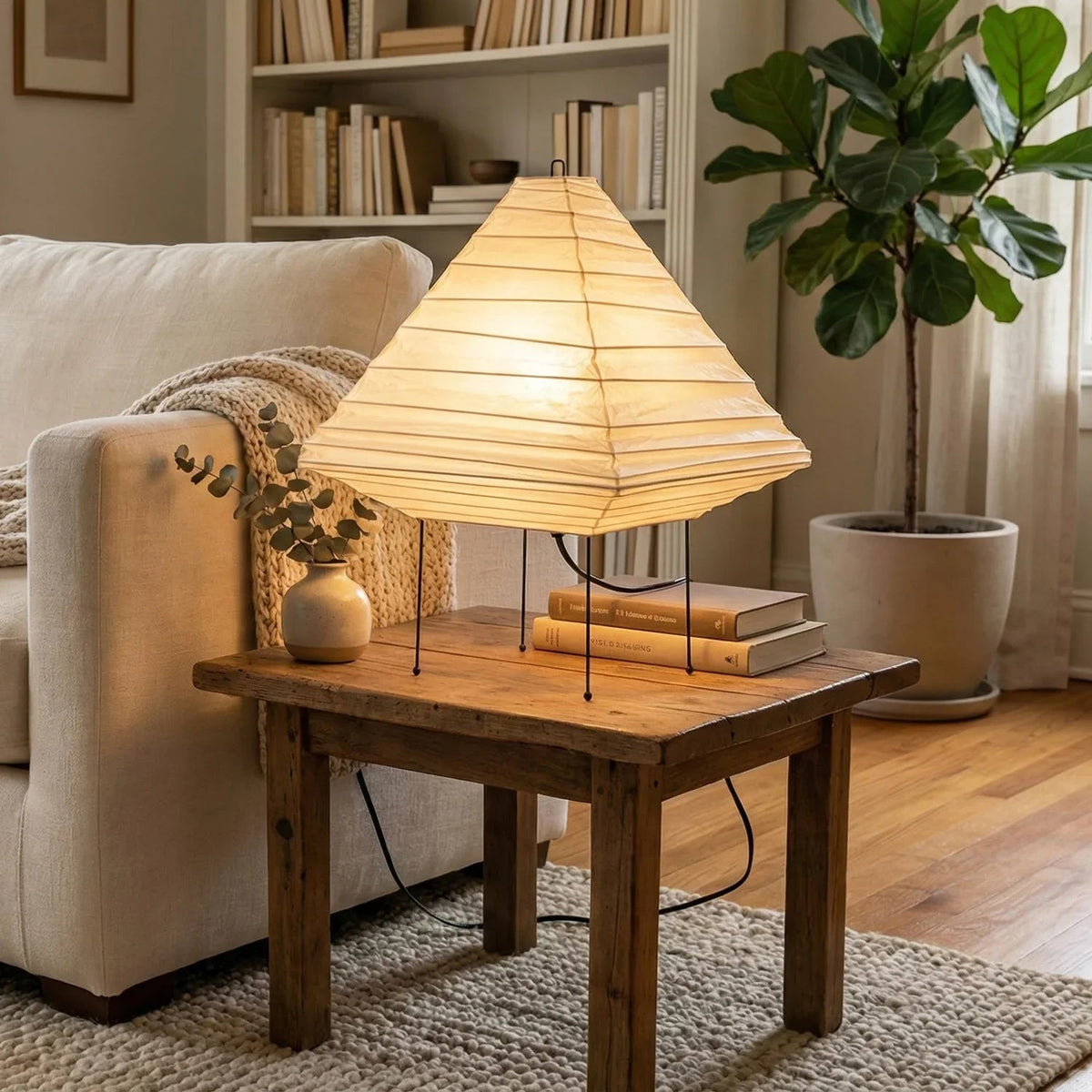 Akari Triangle 5X Table Lamp